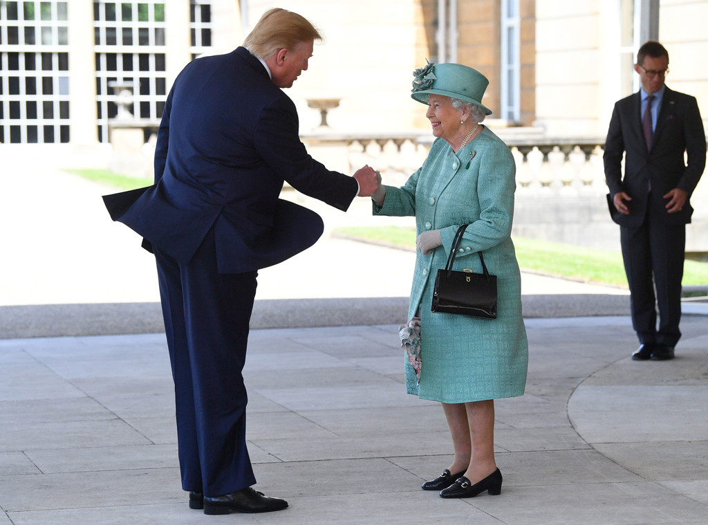 Queen Elizabeth Ii Gives Donald Trump The Royal Treatment During U K State Visit E Online Ca
